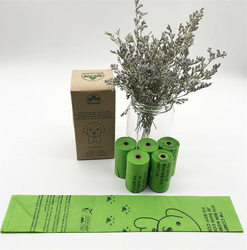 Bolsa de caca de mascota compostable