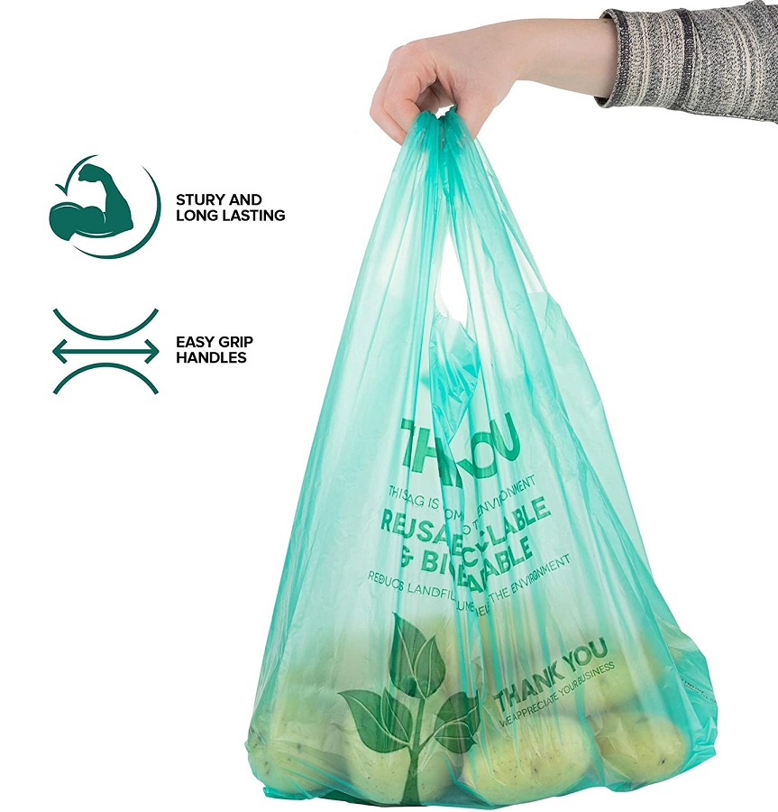 Bolsa de compras compostable PLA