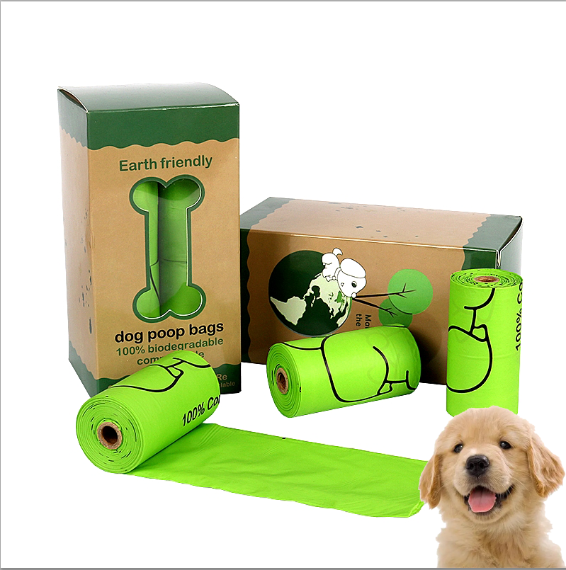 Bolsa de caca de mascota compostable