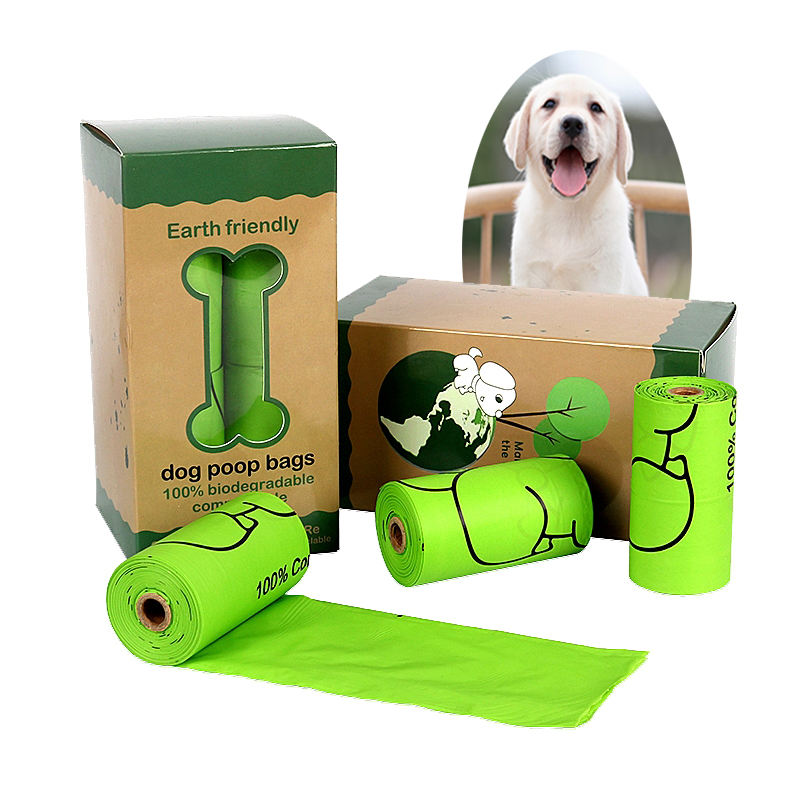 Bolsa de caca de mascota compostable